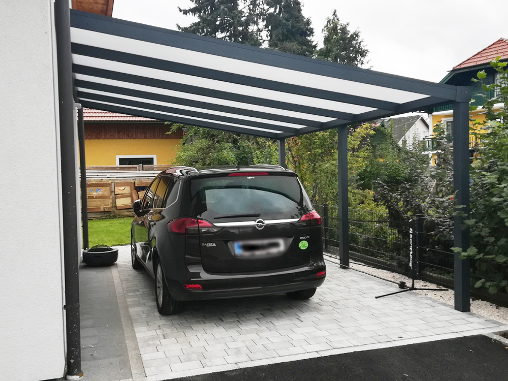 Aluminium Carport Beleuchtung