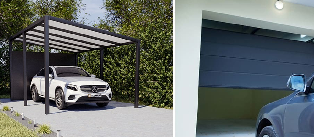 Carport oder Garage