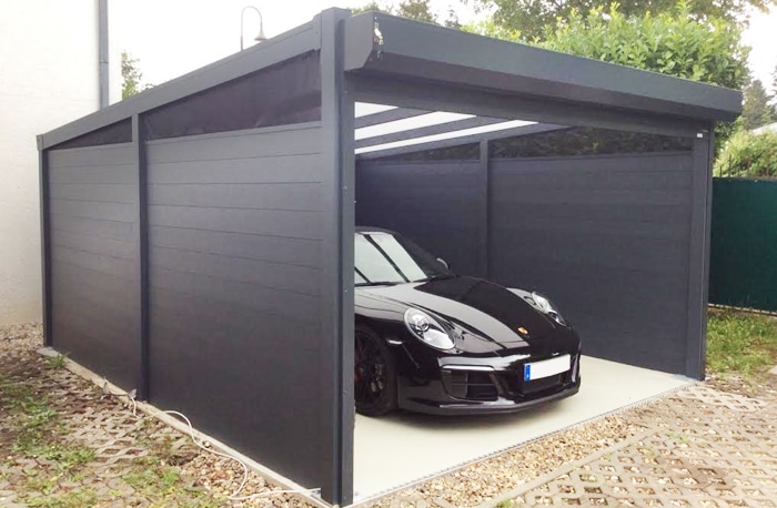 Carport freistehend Aluminium