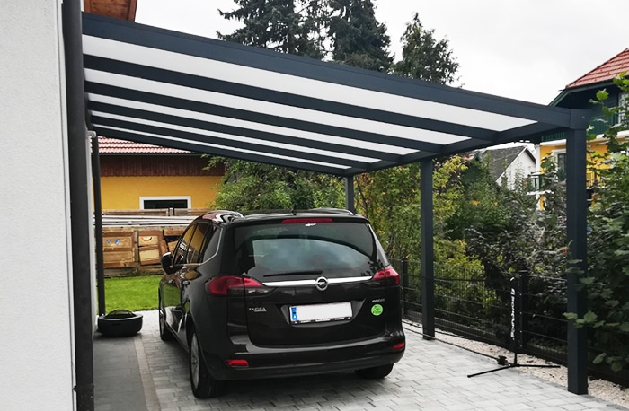 Einzelcarport Anbau