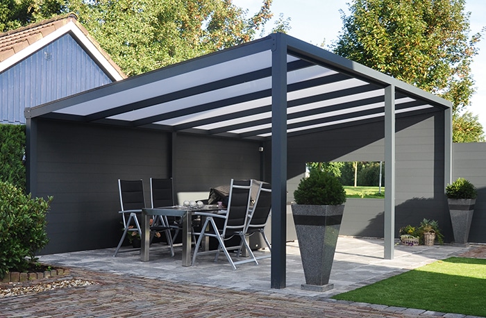 Terrassenüberdachung freistehend Poly