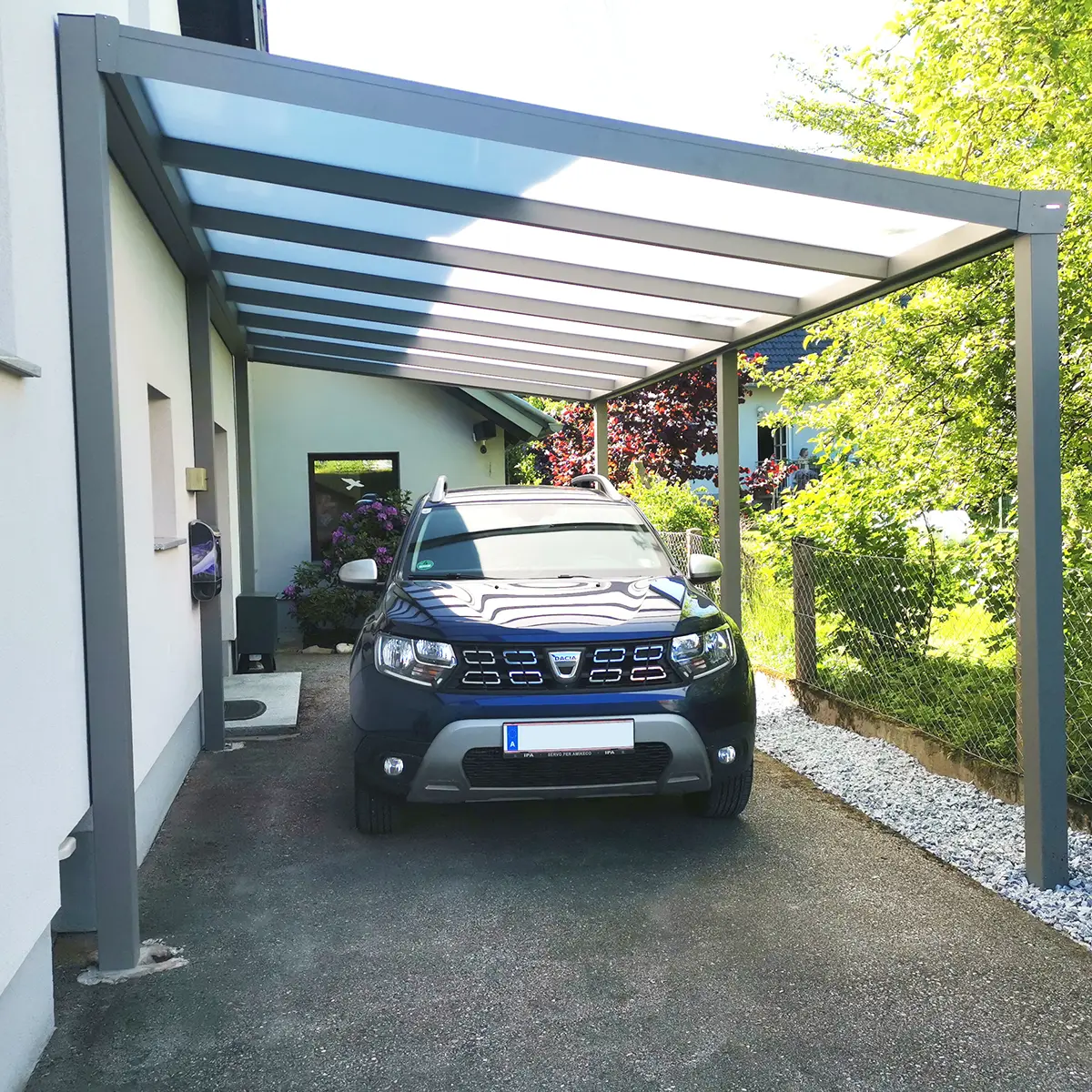 Carport Alu CC110 freistehend konfigurieren