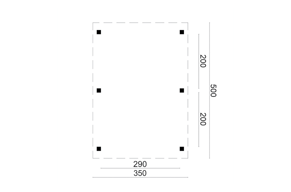 Carport Holz Flachdach Plan