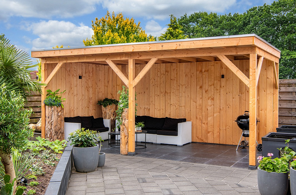 Terrassenüberdachung Holz Freistehend Seitenwände