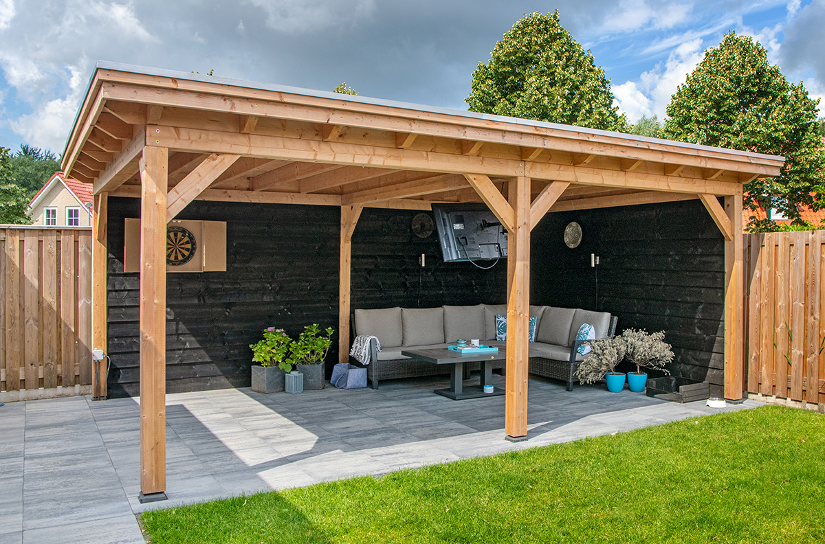 Terrassenüberdachung Holz Premium freistehend